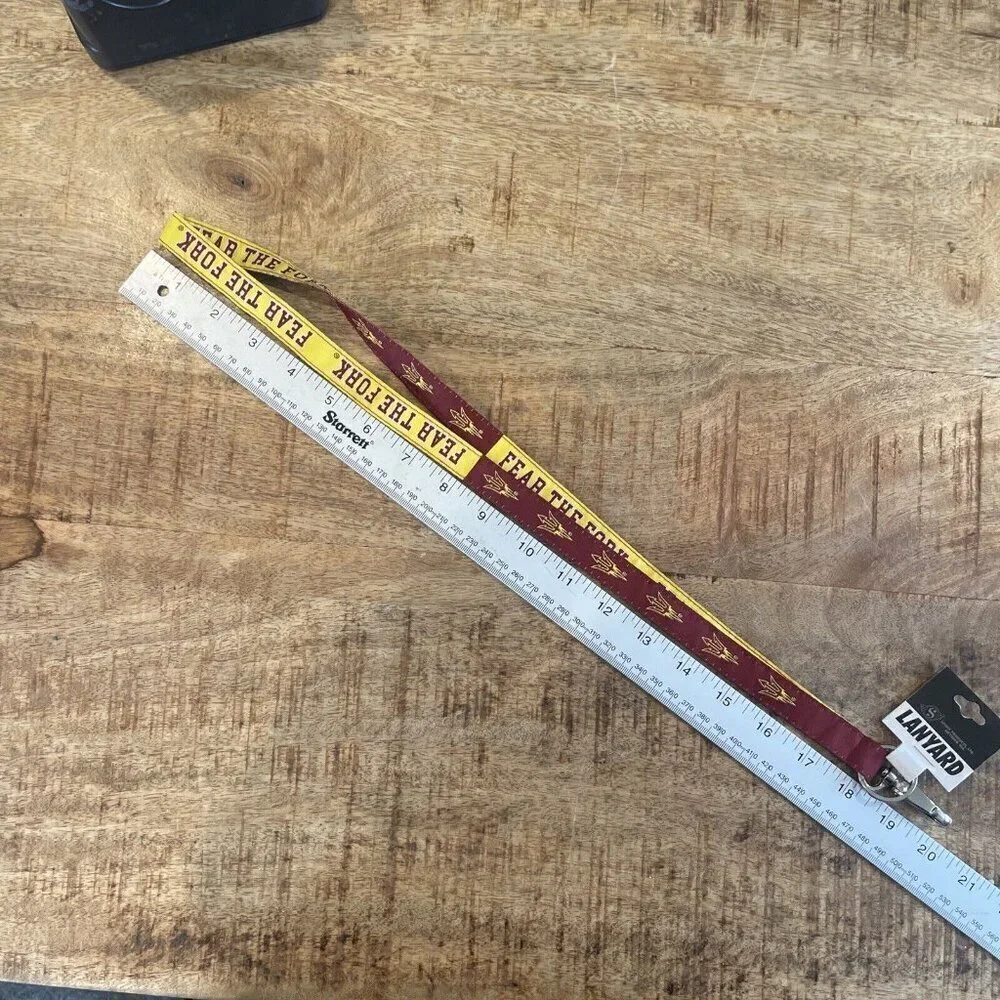 Arizona State University Sun Devils Lanyard Keychain Double Sided 18” Fear